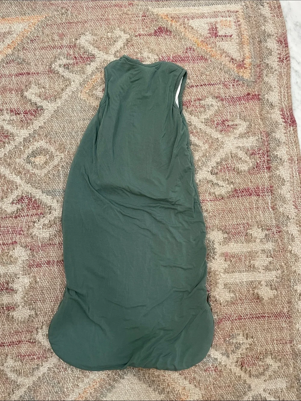 Kyte BABY Dark Green Sleeveless Sleep Sack 1.0 TOG size S or 0-6 months